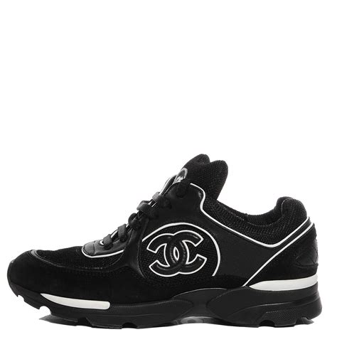 black and white chanel patent calfskin sneakers|Chanel shoes for women.